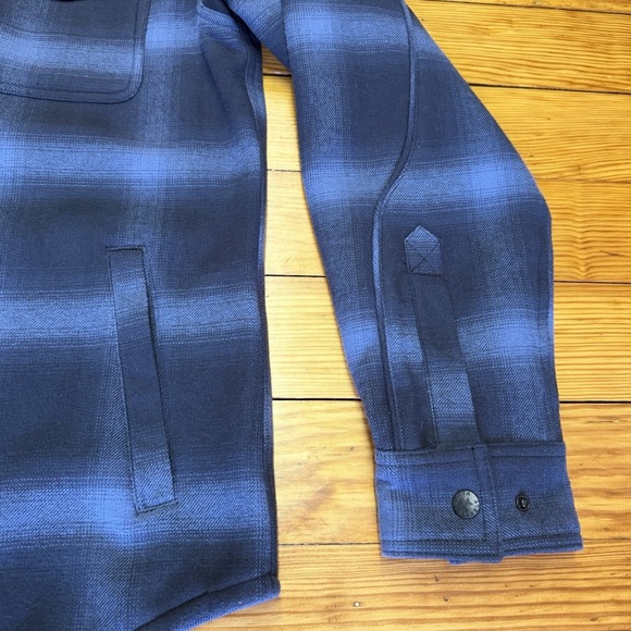 Dkota Grizzly Men's Shirt Jacket M Heavyweight Flannel Long Sleeve Zip & Button - Picture 7 of 16